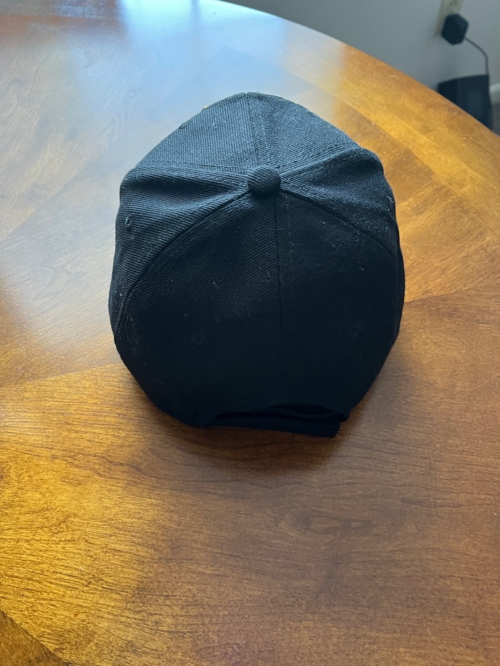 U.S. Marine Corps Veteran Embroidered Cap - Black with Gold Accents - Picture 3 of 4
